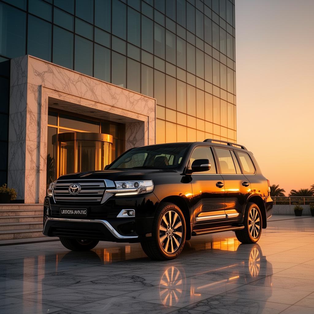 SUV executivo Toyota Land Cruiser da frota GIRAR Rent a Car